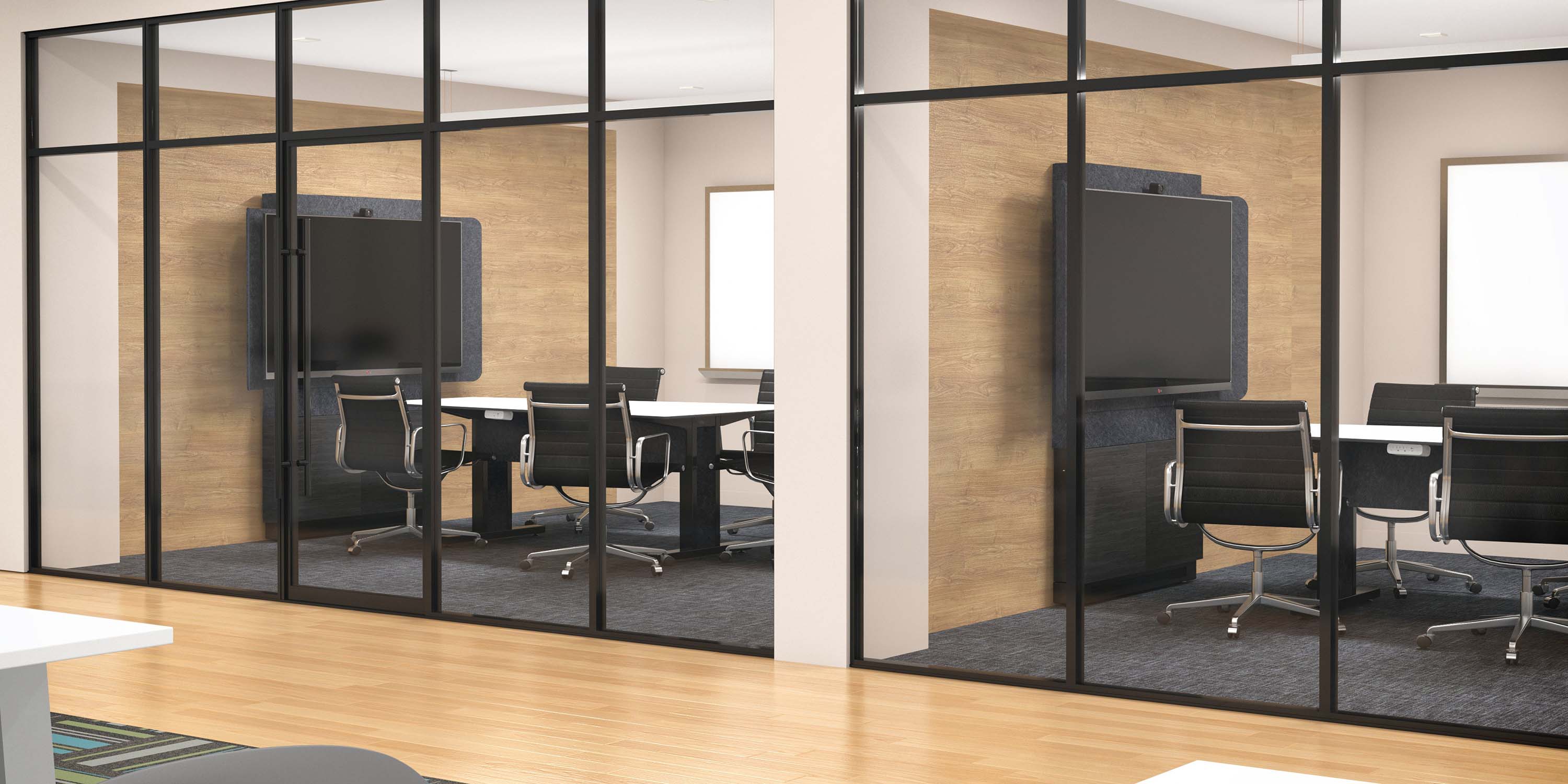 office rooms with chief technology and video conferencing